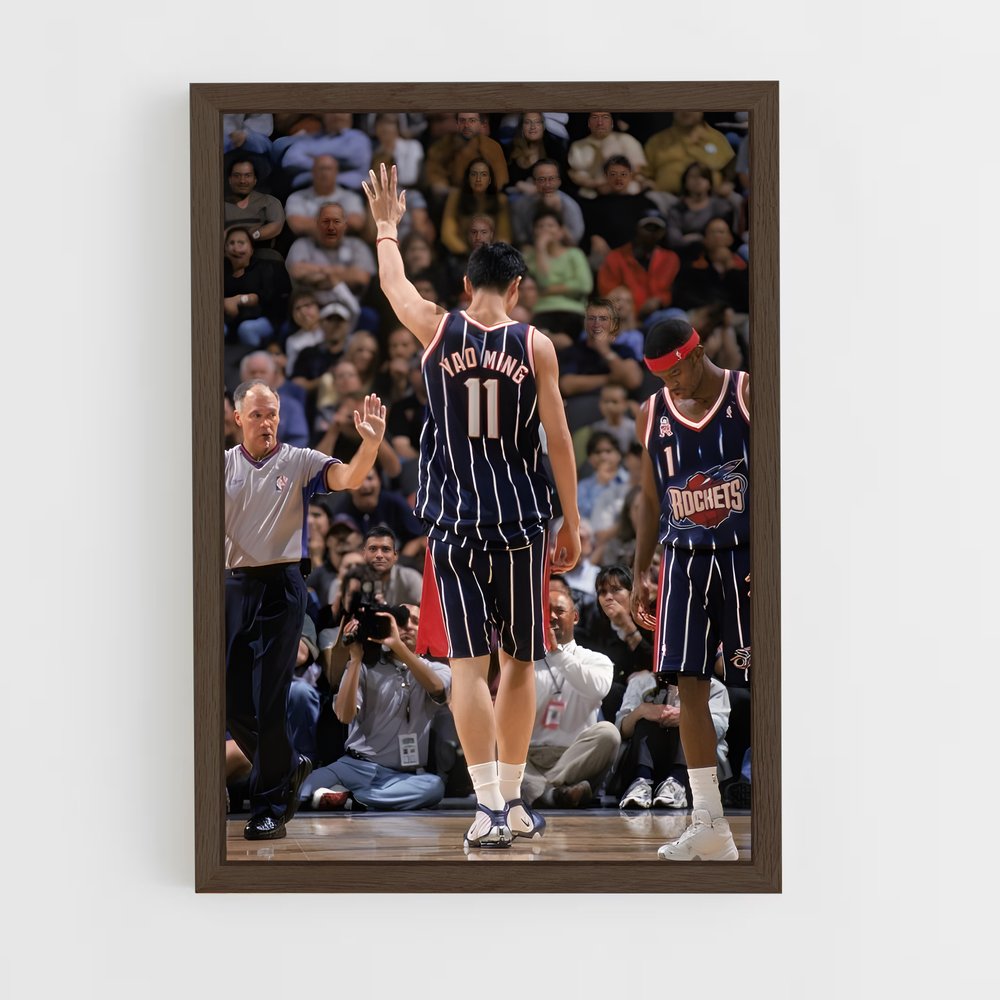Poster Yao de ming – affiche Basketball (vue 5)